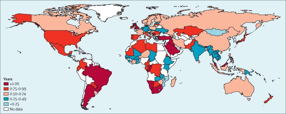 Figure Es9mated gains in life expectancy worldwide with elimina9on of physical inac9vity I- Min Lee, Eric J Shiroma, Felipe Lobelo, Pekka Puska, Steven N Blair, Peter T Katzmarzyk Effect of physical