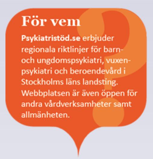 Regionala vårdprogrammen Finns på Psykiatristöd (www.psykiatristod.