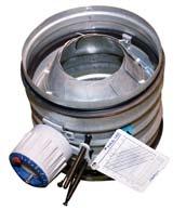 4.6.2 Halton: PRA Irisspjäll. Kanaldiameter D = 160 mm.