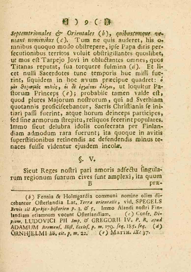 9 Septcmtrtonades éf Orientales (b), quibascimquc ve»,7/h«-/ «om/>/->/^ (5).