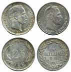 VF-XF 500:- 426 32 coin sets 1973 1994, 1996 2005. UNC 3.500:- 427 Lot. Christian VIII Frederik IX. 21 small coins in silver, copper-nickel and aluminiumbronze.