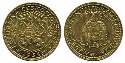 250% 476 KM 8 Czechoslovakia 1 ducat 1934. Mintage 9729 pcs - key date! XF-UNC 15.000:- 477 Ecuador Small lot of six silver coins 19th 20th Century.