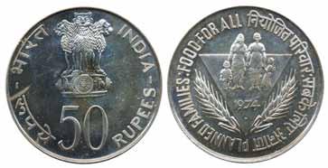 500:- 523 KM 7 India Nejd 1 rupee ND. 1918, 11,49 g.