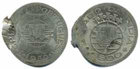 529 527 528 527 KM 35 India (PT) 6 escudos 1959. 13,98 g.