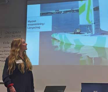 Text & foto: Marit Söderström Nord DELTAGARNA PÅ ÅRETS juniortjejträff i Göteborg fick möta några av Sveriges bästa seglare som berättade om sina seglings karriärer.