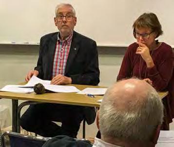 landförtöjning. Ännu ett år har gått och vårt årsmöte hölls den 23 november i Långedrag. Lokalen var nästan fullsatt av intresserade medlemmar. Kaj Modig valdes till ordförande för mötet.