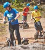 Välj mellan höghöjdsbanan* eller Segway Adventure** och mellan hinderbana, båt/kanot/ kajak eller Äventyrsgolf.
