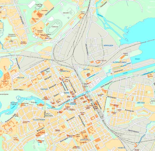 Karta I Gävle ligger det mesta på bekvämt gångavstånd. Nedan följer en stadskarta där de hotell och mötesanläggningar som beskrivits finns tydligt markerade. Hotell 1. Elite Grand Hotel 2.