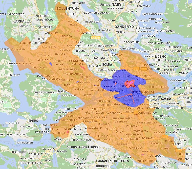 2017-04-09 10 (17) Nedanstående karta visar NAI Svefas aktuella lägesindelning i Stockholm och marknadsdata för butik i D-lägen: Bedömt läge Hyra (SEK/kvm/år) Vakans (%) Direktavkastningskrav (%) Min