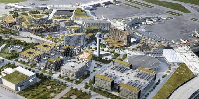 7. FASTIGHETSUTVECKLING Sky City De centralt belägna markytorna vid Sky City anses ha en stor potential för kommersiella satsningar i form av kontors- och hotellverksamhet.