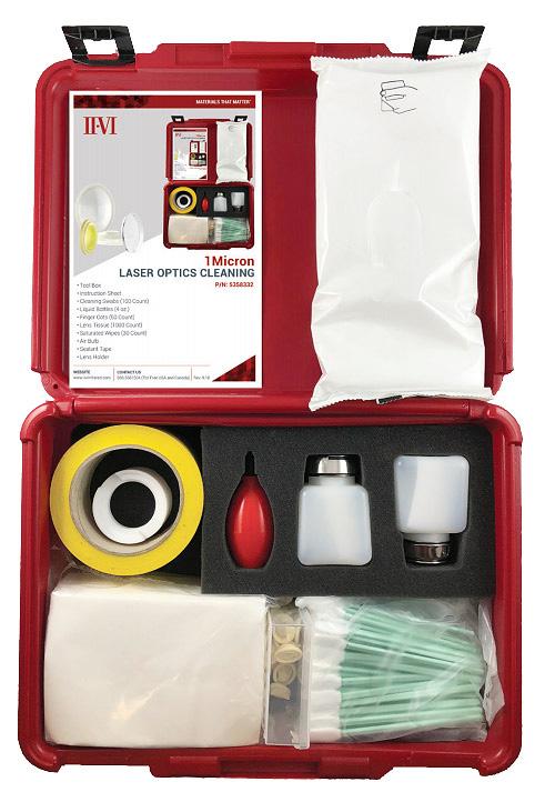 Rengöringsväska för fiberlaseroptik Rengöringsväska, kit för fiberlaseroptik Väkan är framtagen av II-VI Infrared