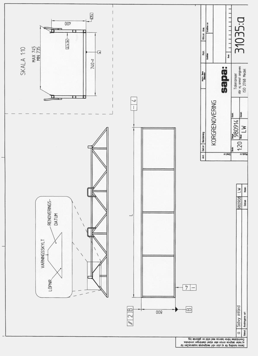 Manual för transportkorg Sapa-korg Sida 12 av 12 11.