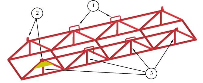 Manual för transportkorg Sapa-korg Sida 5 av 12 4. Korgbesiktning/kontroll Lyftöron (1) får inte saknas, vara vikta eller på annat sätt deformerade.