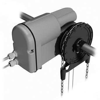 4.2 CDM9 Motor - 900 Portstyrsystem CDM9 motorn är en kombination av CDM9-motorn och 900- seriens portstyrsystem. CDM9-modellen finns tillgänglig för portar upp till 400 kg.