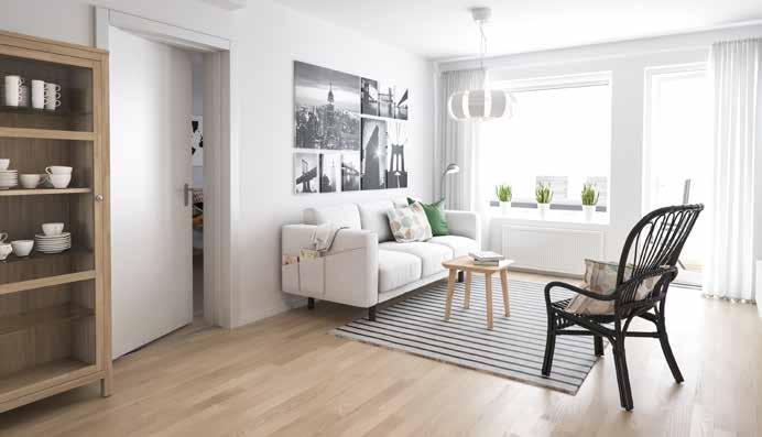 fler att skaffa bostadsrätt. Det är bra kvalitet, men ingen lyx, vilket ju skulle ha kostat mer.