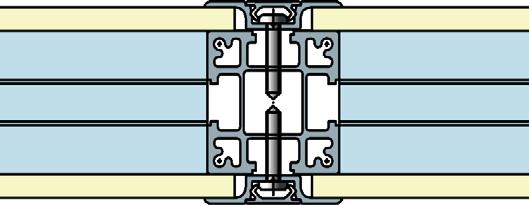 Kärnmaterialet kan vara EPS, polyuretanskum, mineralull eller honeycomb-aluminium. Glaspartierna anpassas till väggtjockleken för att vara slät på bägge sidor.