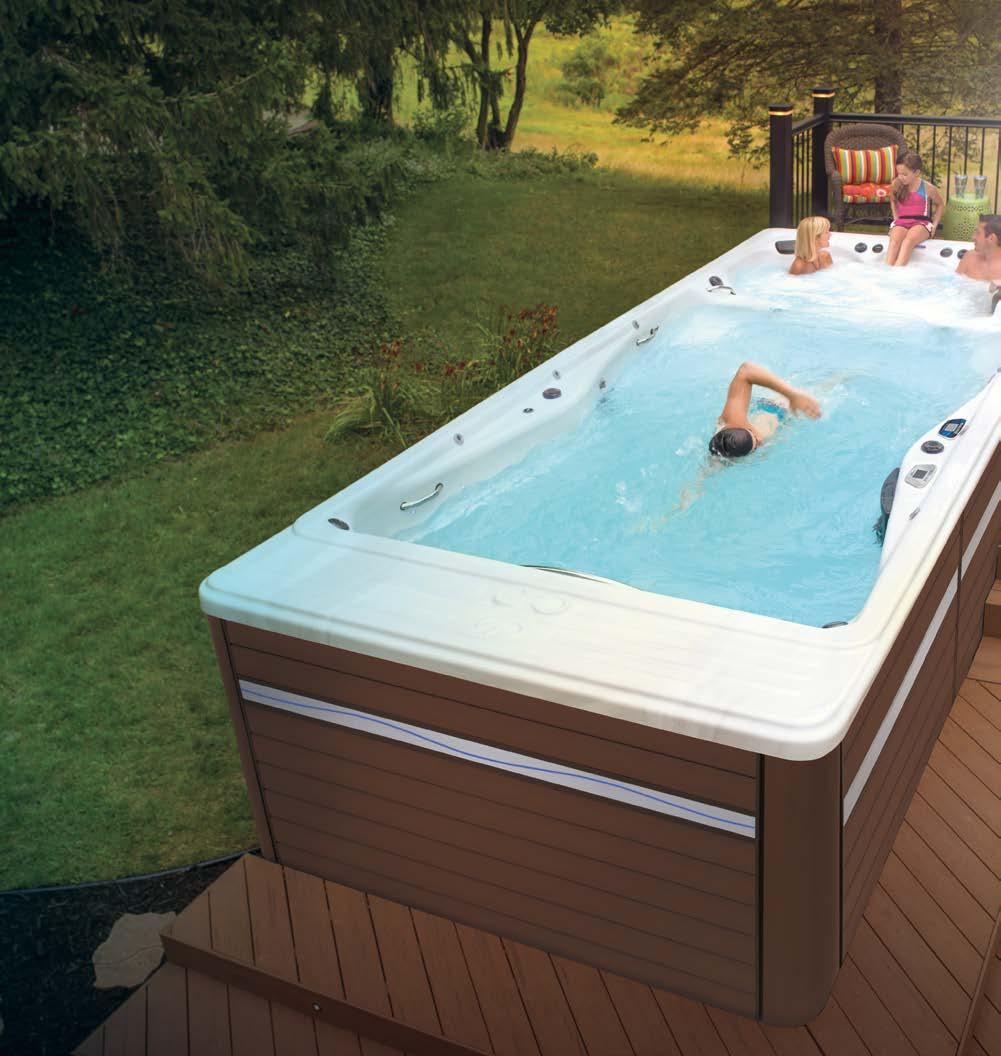 MICHAEL PHELPS SWIM SPAS Du behöver inte vara Michael Phelps för att träna som Michael Phelps Michael Phelps Signature Swim Spas är utvecklade av världens ledande tillverkare av swim spas