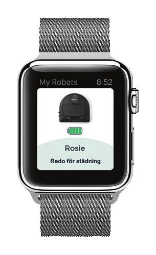 Använda Neato-appen UPPDATERING AV ROBOTENS PROGRAMVARA Håll programvaran på din robot uppdaterad. Du kan använda Neato-appen för att uppdatera robotens programvara.