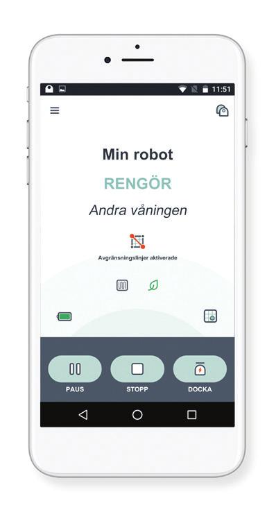 Använda Neato-appen Följ instruktionerna i snabbstartsguiden för att ansluta din robot till Neato-appen.