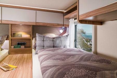 Energisparande LED Säker hantering Hög sovkomfort i framdelen Husbilens bodel är upplyst med modern LED-teknik.