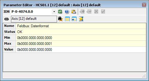 7 Data format I parametern P-0-4074, Field bus: Data format kan man ändra ordningen på orden I parametrar som är mer