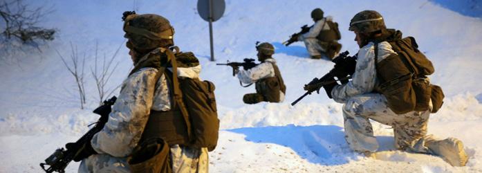 the exercise area The operational stage of VINTERSOL will be conducted in both civilian and military terrain.