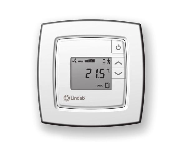 Kontrol Lindab erbjuder kontrollutrustning som är mycket enkelt att använda sig av. För att undvika att värme och kyla aktiveras samtidigt kontrolleras systemet sekventiellt (Regula Combi).