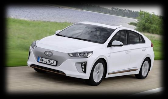 Nominerade till Miljöbästa bil 218 Hyundai Ionic el Batterikapacitet Hyundai Ionic electric El 11,5 kwh/1 km 28 kwh 28 mil (NEDC) 12 hk 5 stjärnor (Euro NCAP 29 eller senare)