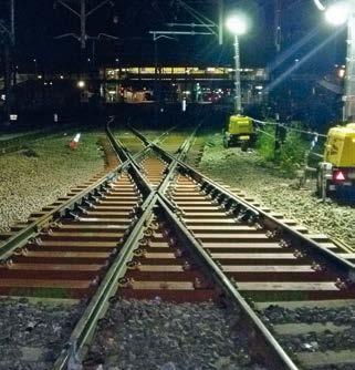 De anställda säger att de aldrig har några problem med att köra från spåret som vilar på betongsliprar