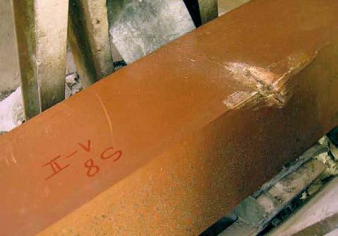 Utdragningsprov av sliperskruven FFU-sliper efter slagprov Pulsatoriskt utmattningsprov på ballast enligt normen DIN EN 13230-3 Utmattningsprovet gick ut på att man simulerade en urspårning genom att