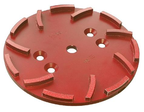 maskiner Skiva Ø 250 mm med 14 st diamantsegment 50 (l) x 8 (b) x 10 (h) mm JM-Premium, 14-800 grit 0211XXX 7 780:- JM-Standard (Röd), 02110030S 6 760:- DIAMANTSLIPSKIVA FÖR TAKSLIP För användning på