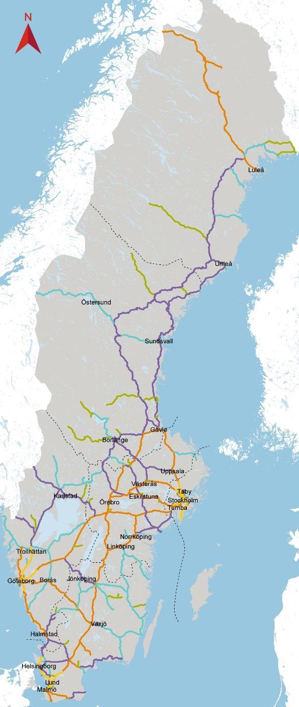 Nationell plan 2014-2025 522 miljarder till investering och underhåll. Uppdraget är att använda medlen där de gör bäst nytta, dvs. i storstadsområden och större stråk: 1.