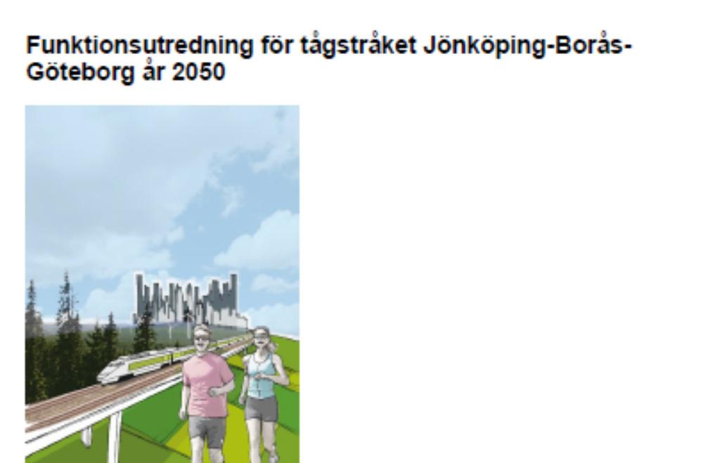Stråksamverkan Västsverige föreslår utbyggnadsordning Västra Götalandsregionen och stråkkommunerna mellan Ulricehamn och Göteborg är eniga om att en