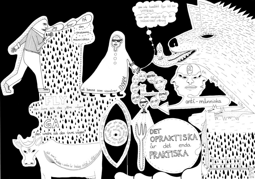 Illustrationer och iscensättningar sida 23 Så djävla opraktiskt var