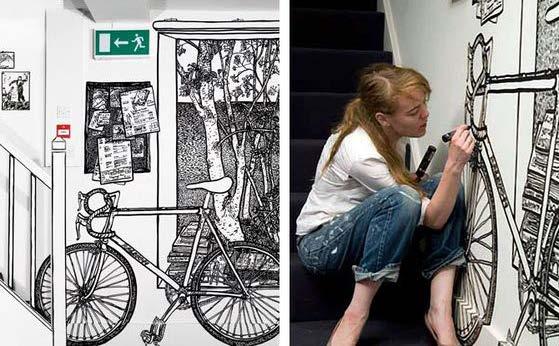Men en kombination av stora utskrifter anpassade för rummet och någon typ av kollageteknik skulle kunna funka för mig.
