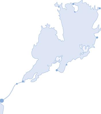 Vänersjöfarten idag Total godsmängd i Vänern 2010: ca 1,9 miljoner ton Dominerande branscher: massa och papper, trävaror och jordbruk Bulkgods, mycket begränsad containertrafik Gruvön, 545 Åmål 20