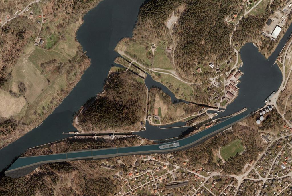 Möjlig sträckning av ny