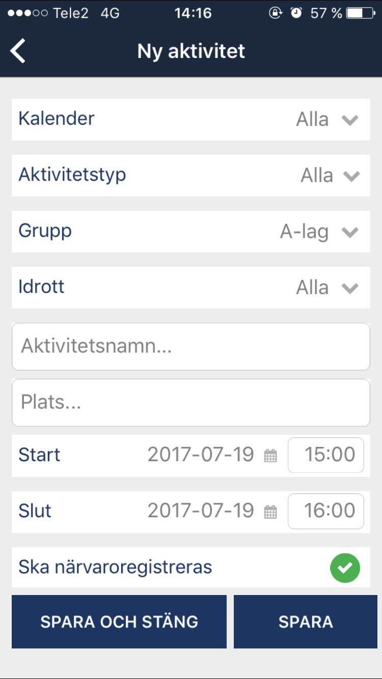 klicka på kalendern uppe till höger. 2.