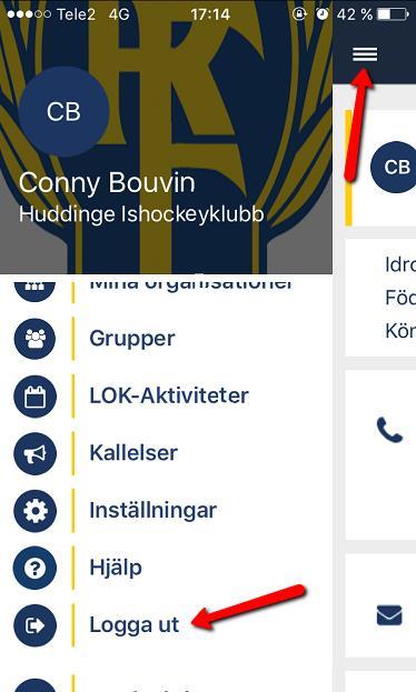 Hjälp 1. Klicka på menyknappen. 2. Skrolla ner tills man ser Hjälp i vänstermenyn, klicka på Hjälp. 3.