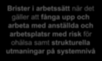 med risk för ohälsa samt strukturella utmaningar på