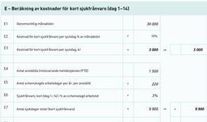 sektorn/lo-kollektivet (40 % 40 %) 16 % För hela riket står därmed ryggsjukdomar för 13,2 % av den totala långa sjukfrånvaron.
