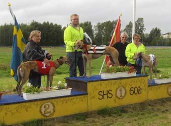 01, Jane Pettersson, SHS, etta Kernel O'Key, 18.94, Anders Nyman, GHS, trea Kip Winger, 19.19, Carin Wiik, GHS. Empire Rose Tiksprint, final, fr.v. tvåa Mega Megu, 18.