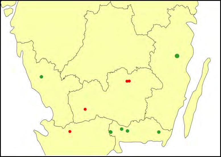 Bengtsson, R. 2010. Inventering av rödlistade slinkearter, Nitella, i Kronobergs län 2008 Länsstyrelsen i Kronobergs län meddelande nr 2010:02 Blindow, I. 2009.