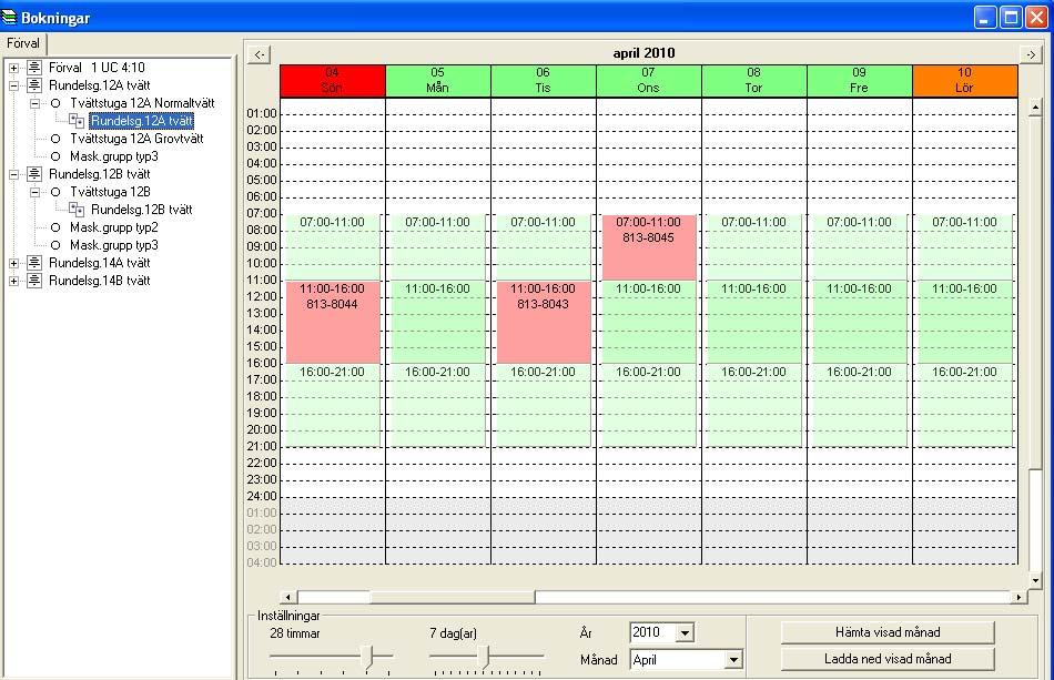 Redigera och kontrollera bokningar Kontrollera och redigera bokningar. Kräver att systemet har fast uppkoppling. Skall bokningar redigeras måste förfarandet följas enligt nedan.