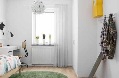Det största sovrummet är stort nog för många garderober, och husen