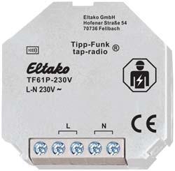 Blisterpaket och tillbehör TF100P-230V Tap-radio repeater/förstärkare plugin 1-nivå repeater/förstärkare plugin. 100x55x45 mm (mått exkl. stickproppsdelen), vit.