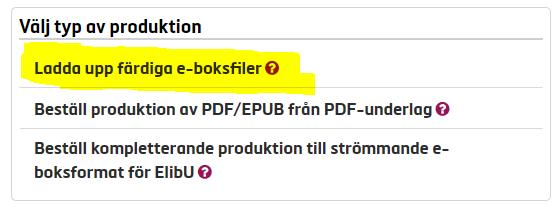 För att kunna beställa boken till bibliotekskanalen och/eller för merdistribution måste ett pris först läggas in till dessa kanaler.