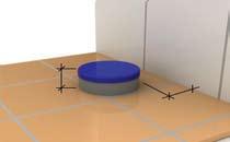 Kap. 2 : Utförande till skydd mot vattenskador Rörgenomföring i golv med tätskikt Rörgenomföring med tappvattenrör eller värmerör i golv med tätskikt Rörgenomforingar med tappvatten- eller värmerör