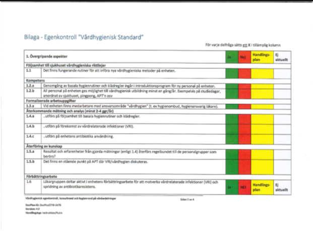 Hygienrond I Socialstyrelsens föreskrift SOSFS