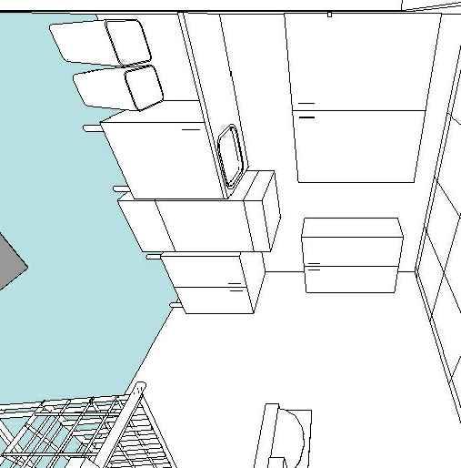 SKÖLJRUM, V. STÄ (7m²) OH KÄLLSORTERING (5.7m²) 3-VYER ÄR FRMTGN FÖR TT FÅ EN ÄTTRE FÖRSTÅELSE. ESS ÄR EJ YGGTEKNISKT KORREKT ELLER SKLENLIG. FÖRESKRIFTER OH VÄGGVYER GÄLLER FRÄMST.